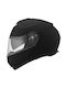 CMS GTC Plain Matt Black Κράνος Μηχανής Flip-Up ECE 22.05 1500gr με Sunvisor
