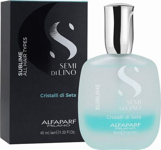 Alfaparf Milano Professional Semi Di Lino Crystalli Di Seta Leave In / Finishing Hair Serum for Repair 45ml