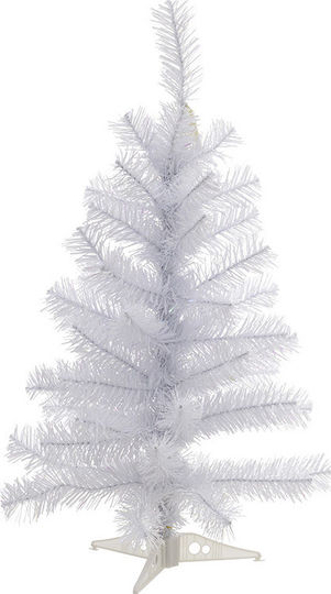 Christmas Decorative Plastic Tree 60cm White Pvc White Iridescent