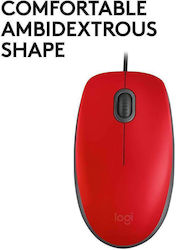 Logitech M110 Silent Magazin online Mouse Roșu