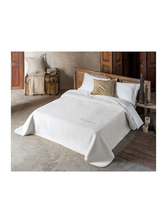 Guy Laroche Smooth Velvet Double Blanket 220x240cm Natural
