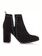 Exe Nadine 315 Suede Women's Ankle Boots with High Heel Black