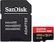 Extreme Pro microSDXC U3 V30 A2 UHS-I 170MB/s με αντάπτορα