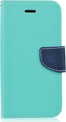 FANCY Synthetic Leather Wallet Turquoise (iPhone XR)