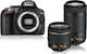 Nikon DSLR Φωτογραφική Μηχανή D5300 Crop Frame Black