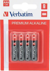 Verbatim Premium Alkaline AAA 1.5V 4τμχ 49500
