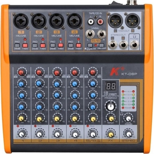 Audien KT06P 4 XLR Inputs