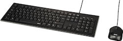 HAMA Cortino Keyboard & Mouse Set English US