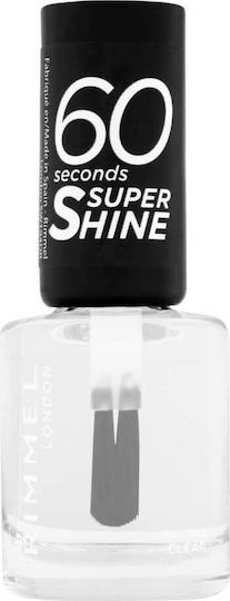 Rimmel 60 Seconds Super Shine Polish Sheer Βερνίκι Νυχιών Quick Dry Μπλε 8ml