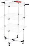 Vileda Mixer 3 Metallic Folding Floor Clothes Drying Rack with Hanging Length 30m