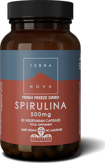 TerraNova Spirulina 500mg 50 veg. caps