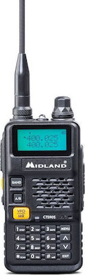 Midland CT590 S UHF/VHF Wireless Transceiver 5W with Monochrome Display Black