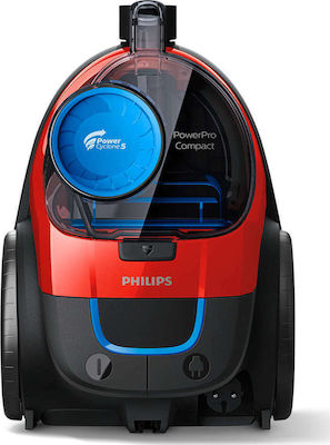 Philips FC9330/09 Ηλεκτρική Σκούπα 900W με Κάδο 1.5lt Κόκκινη