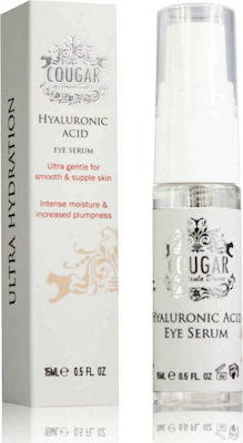 Cougar Moisturizing Eyes Serum Acid Suitable for All Skin Types with Hyaluronic Acid 15ml