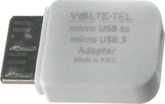 Volte-Tel Μετατροπέας micro USB male σε micro USB female 1τμχ 8128172