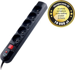 Tracer TRALIS30406 Power Strip 5 Sockets with 1.8m Cable Tracer TRALIS30406 Power Strip 5 Sockets with 1.8m Cable