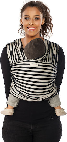 Babylonia Wrap Carrier Tricot - Slen Organic Black & White Stripes with Maximum Weight 10kg