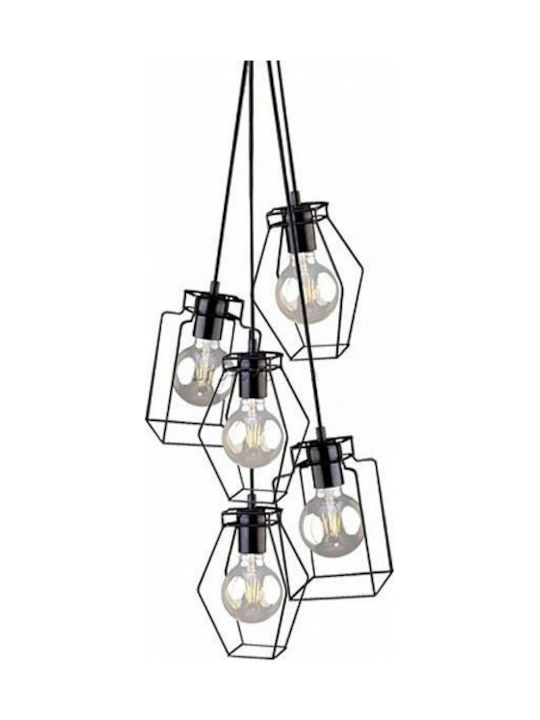 Nowodvorski Fiord Pendant Light Single-Light for Socket E27 Black