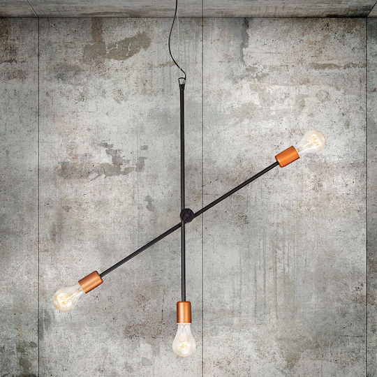 Nowodvorski Sticks Pendant Light Black Rail with Socket E27 74x90cm