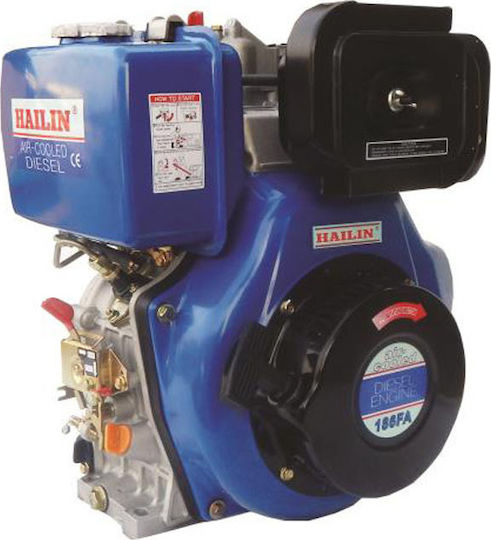 Hailin HL170FAE G1 Κινητήρας Πετρελαίου 219cc 4.2hp Μέγιστων Στροφών 3000rpm με Κώνο και Μίζα (Ρεζερβουάρ 2.5lt)