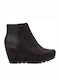 s.Oliver Suede Women's Ankle Boots Platform Black 5-25385-27-001