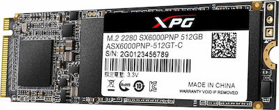 Adata XPG SX6000 Pro SSD 512GB M.2 NVMe PCI Express 3.0