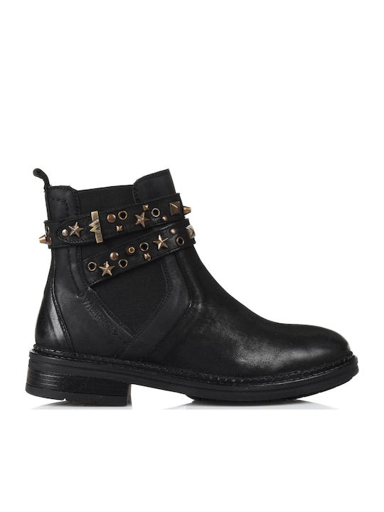 Chelsea Gstaad Studs Δερμάτινα Γυναικεία Chelsea Μποτάκια Μαύρα