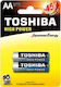 Toshiba High Power Alkaline Batterien AA 1.5V 2Stück
