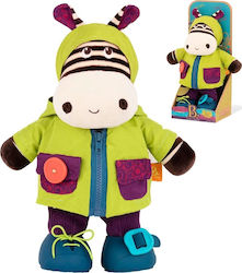 B.Toys Animal Dress Me Up Zebb the Zebra made of Fabric with Sounds for 24++ Months