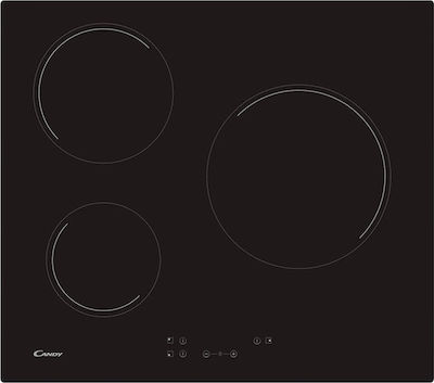 Candy CH63CC 33801786 Keramik-Kochfeld autonom mit Kindersicherung 59x52εκ.
