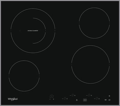 Whirlpool AKT 8601 IX Autonomous Cooktop with Ceramic Burners and Locking Function 59x51cm