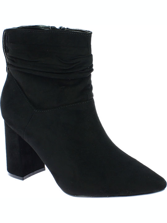 IQ Shoes JB18436 Women's Ankle Boots with High Heel Black