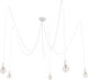 Nowodvorski Spider White Suspendat Candelabru pentru 5 Becuri E27 Alb