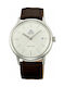 Orient Watch Battery with Brown Leather Strap FAC0000EW0