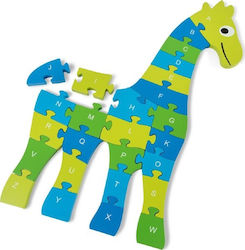 Holz Kinderpuzzle Giraffe für 1+ Jahre 26pcs BS Toys Holz Kinderpuzzle Giraffe für 1+ Jahre 26pcs BS Toys