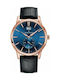 Claude Bernard Classic Watch Chronograph Battery with Black Leather Strap