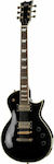 ESP LTD EC-256 Ηλεκτρική Κιθάρα 6 Χορδών με Ταστιέρα Jatoba και Σχήμα Les Paul σε Μαύρο Χρώμα