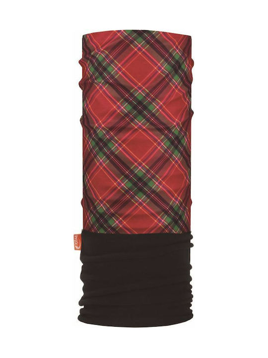 Wind X Treme Polarwind Tartan Περιλαίμιο Αναβάτη Πολυεστέρα Κόκκινο