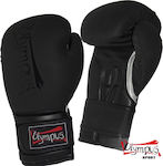 Olympus Sport Grace Matte Synthetic Leather Boxing Competition Gloves Black