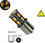 GloboStar Lamps Car & Motorcycle P21W-BA15S-1156 LED Orange 12V 2.66W 1pcs