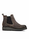 Lumberjack Suede Women's Ankle Boots with Fur Gray SW21903-003A01CD016