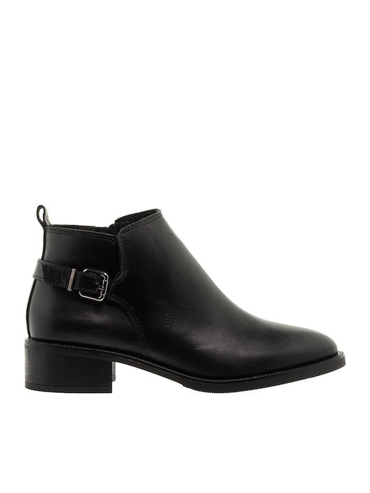 Alpe Leather Women's Ankle Boots Black