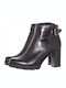 Alpe Leather Women's Ankle Boots Black