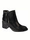 Paola Ferri 4206 Leather Women's Ankle Boots Black