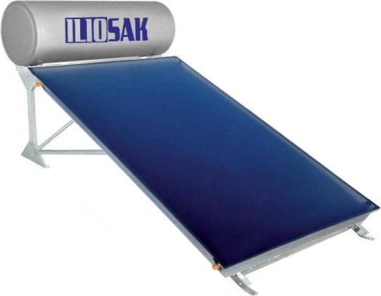 ILIOsak Low Solar-Warmwasserbereiter 160Es Glas Doppelte Energie 2qm Niedrige Höhe Auswahl