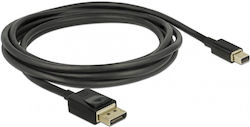 DeLock Cable Mini DisplayPort Male - DisplayPort Male 2m Black (84928) DeLock Cable Mini DisplayPort Male - DisplayPort Male 2m Black (84928)