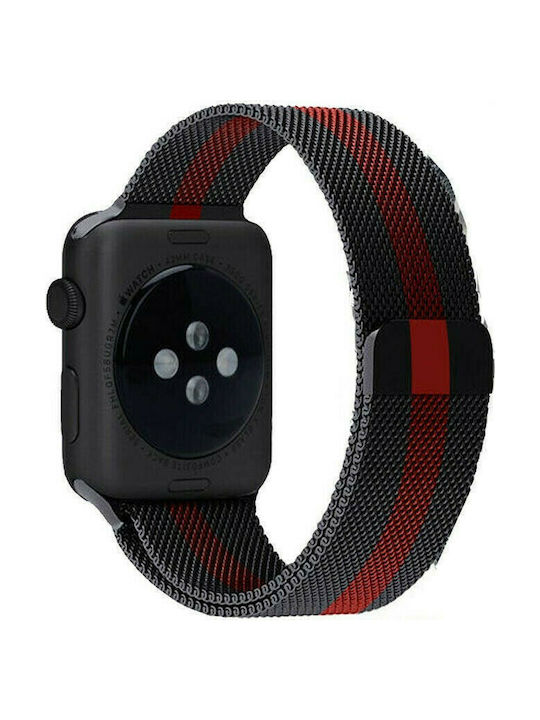 Milanese Loop Red/Black (Apple Watch 38/40mm)