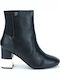 Gioseppo Leather Women's Ankle Boots with High Heel Black