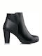 Envie Shoes Leather Women's Ankle Boots Black