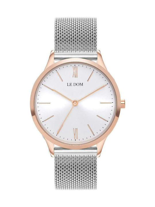 Le Dom Classic Uhr mit Silber Metallarmband